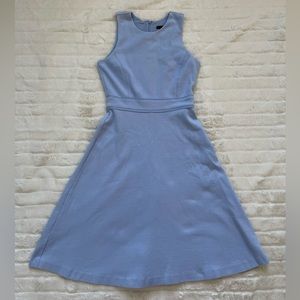 Ann Taylor blue dress, midi, used